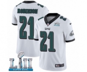 Youth Nike Philadelphia Eagles #21 Patrick Robinson White Vapor Untouchable Limited Player Super Bowl LII NFL Jersey