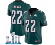 Youth Nike Philadelphia Eagles #22 Sidney Jones Midnight Green Team Color Vapor Untouchable Limited Player Super Bowl LII NFL Jersey