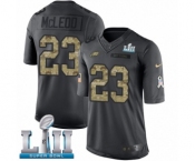 Youth Nike Philadelphia Eagles #23 Rodney McLeod Limited Black 2016 Salute to Service Super Bowl LII NFL Jersey