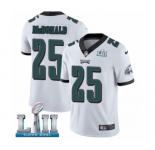 Youth Nike Philadelphia Eagles #25 Tommy McDonald White Vapor Untouchable Limited Player Super Bowl LII NFL Jersey