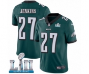 Youth Nike Philadelphia Eagles #27 Malcolm Jenkins Midnight Green Team Color Vapor Untouchable Limited Player Super Bowl LII NFL Jersey