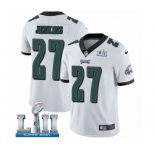 Youth Nike Philadelphia Eagles #27 Malcolm Jenkins White Vapor Untouchable Limited Player Super Bowl LII NFL Jersey