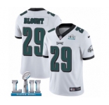 Youth Nike Philadelphia Eagles #29 LeGarrette Blount White Vapor Untouchable Limited Player Super Bowl LII NFL Jersey
