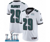 Youth Nike Philadelphia Eagles #29 LeGarrette Blount White Vapor Untouchable Limited Player Super Bowl LII NFL Jersey
