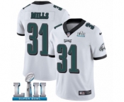 Youth Nike Philadelphia Eagles #31 Jalen Mills White Vapor Untouchable Limited Player Super Bowl LII NFL Jersey