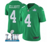 Youth Nike Philadelphia Eagles #4 Jake Elliott Limited Green Rush Vapor Untouchable Super Bowl LII NFL Jersey