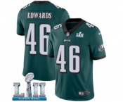 Youth Nike Philadelphia Eagles #46 Herman Edwards Midnight Green Team Color Vapor Untouchable Limited Player Super Bowl LII NFL Jersey