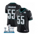 Youth Nike Philadelphia Eagles #55 Brandon Graham Black Alternate Vapor Untouchable Limited Player Super Bowl LII NFL Jersey