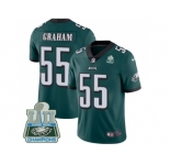 Youth Nike Philadelphia Eagles #55 Brandon Graham Midnight Green Team Color Super Bowl LII Champions Stitched NFL Vapor Untouchable Limited Jersey