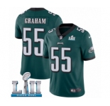 Youth Nike Philadelphia Eagles #55 Brandon Graham Midnight Green Team Color Vapor Untouchable Limited Player Super Bowl LII NFL Jersey
