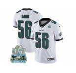 Youth Nike Philadelphia Eagles #56 Chris Long White Super Bowl LII Champions Stitched NFL Vapor Untouchable Limited Jersey