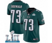 Youth Nike Philadelphia Eagles #73 Isaac Seumalo Midnight Green Team Color Vapor Untouchable Limited Player Super Bowl LII NFL Jersey