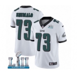 Youth Nike Philadelphia Eagles #73 Isaac Seumalo White Vapor Untouchable Limited Player Super Bowl LII NFL Jersey