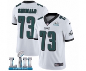 Youth Nike Philadelphia Eagles #73 Isaac Seumalo White Vapor Untouchable Limited Player Super Bowl LII NFL Jersey