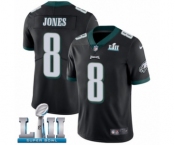 Youth Nike Philadelphia Eagles #8 Donnie Jones Black Alternate Vapor Untouchable Limited Player Super Bowl LII NFL Jersey