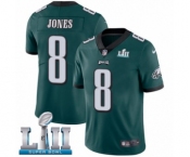 Youth Nike Philadelphia Eagles #8 Donnie Jones Midnight Green Team Color Vapor Untouchable Limited Player Super Bowl LII NFL Jersey