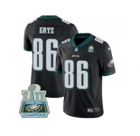Youth Nike Philadelphia Eagles #86 Zach Ertz Black Alternate Super Bowl LII Champions Stitched NFL Vapor Untouchable Limited Jersey