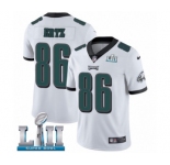 Youth Nike Philadelphia Eagles #86 Zach Ertz White Vapor Untouchable Limited Player Super Bowl LII NFL Jersey