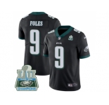Youth Nike Philadelphia Eagles #9 Nick Foles Black Alternate Super Bowl LII Champions Stitched NFL Vapor Untouchable Limited Jersey