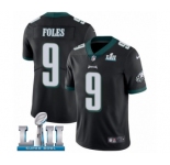 Youth Nike Philadelphia Eagles #9 Nick Foles Black Alternate Vapor Untouchable Limited Player Super Bowl LII NFL Jersey