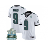 Youth Nike Philadelphia Eagles #9 Nick Foles White Super Bowl LII Champions Stitched NFL Vapor Untouchable Limited Jersey