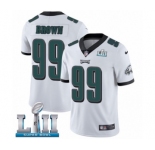 Youth Nike Philadelphia Eagles #99 Jerome Brown White Vapor Untouchable Limited Player Super Bowl LII NFL Jersey
