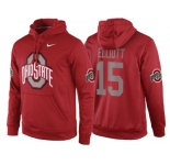 NCAA Ohio State Buckeyes #15 Ezekiel Elliott Red Playoff Bound Vital College Football Pullover Hoodie