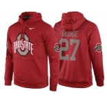 NCAA Ohio State Buckeyes #27 Eddie George Red Playoff Bound Vital College Football Pullover Hoodie