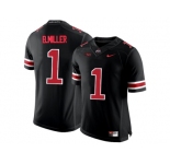 2016 Ohio State Buckeyes Braxton Miller #1 College Football Limited Jersey - Blackout