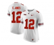 2016 Ohio State Buckeyes C.Jones #12 College Football Limited Jersey - White