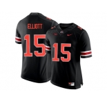 2016 Ohio State Buckeyes Ezekiel Elliott #15 College Football Limited Jersey - Blackout