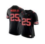 2016 Ohio State Buckeyes Mike Weber Jr. #25 College Football Limited Jersey - Blackout