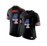 2016 US Flag Fashion Ohio State Buckeyes Curtis Samuel #4 College Football Limited Jersey - Blackout