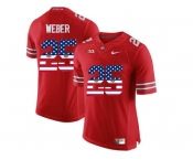 2016 US Flag Fashion Ohio State Buckeyes Mike Weber #25 College Football Limited Jersey - Scarlet