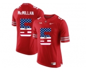 2016 US Flag Fashion Ohio State Buckeyes Raekwon McMillan #5 College Football Limited Jersey - Scarlet