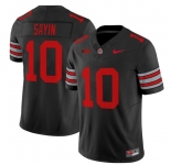 Men's Ohio State Buckeyes #10 Julian Sayin Black F.U.S.E. Stitched Football Jersey