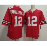 Men's Ohio State Buckeyes #12 CJ Donaldson Red 2025 F.U.S.E. Limited Stitched Jersey
