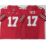 Men's Ohio State Buckeyes #17 Carnell Tate Red 2025 F.U.S.E. Limited Stitched Jersey