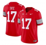 Men's Ohio State Buckeyes #17 Carnell Tate Red F.U.S.E. 2025-2026 Stitched Football Jersey