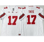 Men's Ohio State Buckeyes #17 Carnell Tate White 2025 F.U.S.E. Limited Stitched Jersey