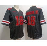 Men's Ohio State Buckeyes #18 Marvin Harrison JR. Black 2023 F.U.S.E. Limited Stitched Jersey