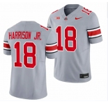 Men's Ohio State Buckeyes #18 Marvin Harrison JR. Gray 2023 F.U.S.E. Limited Stitched Jersey
