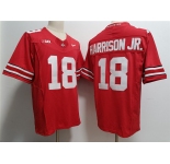 Men's Ohio State Buckeyes #18 Marvin Harrison JR. Red 2023 F.U.S.E. Limited Stitched Jersey
