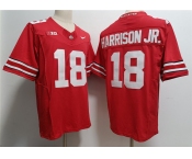 Men's Ohio State Buckeyes #18 Marvin Harrison JR. Red 2023 F.U.S.E. Limited Stitched Jersey