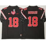 Men's Ohio State Buckeyes #18 Will Howard Black 2025 F.U.S.E. Limited Stitched Jersey