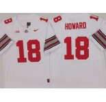 Men's Ohio State Buckeyes #18 Will Howard White 2025 F.U.S.E. Limited Stitched Jersey