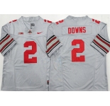 Men's Ohio State Buckeyes #2 Caleb Downs Gray F.U.S.E. Limited Stitched Jersey