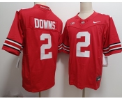 Men's Ohio State Buckeyes #2 Caleb Downs Red FUSE College Stitched Jersey