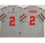 Men's Ohio State Buckeyes #2 Emeka Egbuka Gray 2025 F.U.S.E. Limited Stitched Jersey