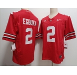 Men's Ohio State Buckeyes #2 Emeka Egbuka Red FUSE College Stitched Jersey